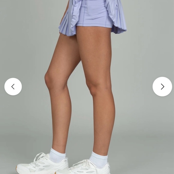 GOLDHINGE LAVENDER FIELDS PLEATED TENNIS SKIRT - Picture 3 of 10